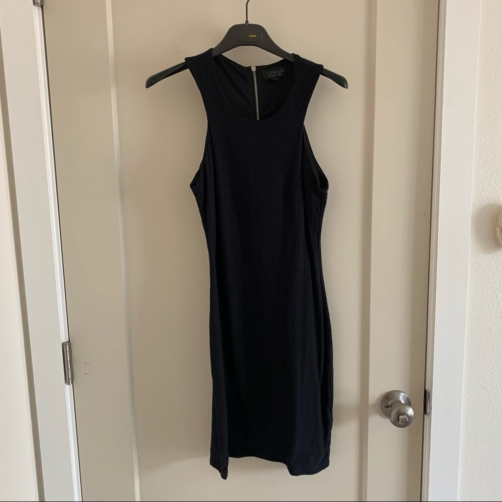 Black Topshop bodycon dress